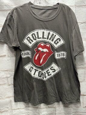 Rolling Stones Tshirt Gray Large